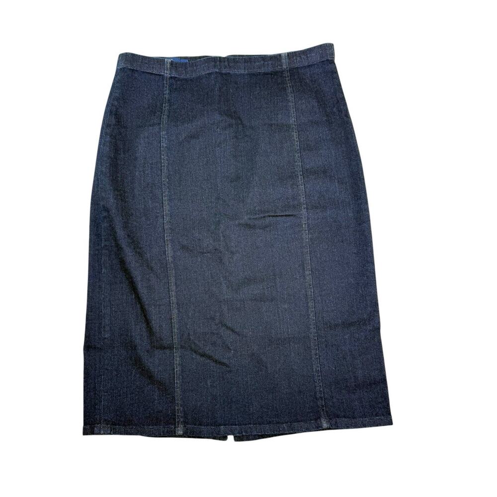 Ralph Lauren Polo Vintage Blue Denim Straight Mid Skirt Women's Sz 10 Western